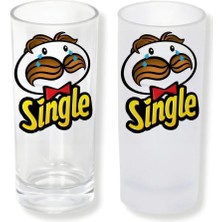 Ghostbastır Design Yalnız Pringles Buzlu / Buzsuz Seçenekli Rakı Bardağı – 1 Adet Şık Sunum Bardağı 0111