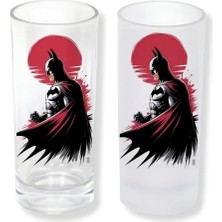Ghostbastır Design Batman Buzlu / Buzsuz Seçenekli Rakı Bardağı – 1 Adet Şık Sunum Bardağı 0104