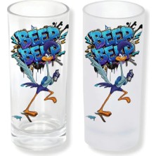 Ghostbastır Design Road Runner Buzlu / Buzsuz Seçenekli Rakı Bardağı – 1 Adet Şık Sunum Bardağı 075