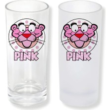 Ghostbastır Design Pembe Panter Buzlu / Buzsuz Seçenekli Rakı Bardağı – 1 Adet Şık Sunum Bardağı 0177