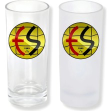 Ghostbastır Design Eskişehirspor Buzlu / Buzsuz Seçenekli Rakı Bardağı – 1 Adet Şık Sunum Bardağı 0173