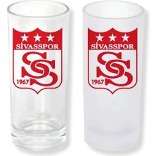 Ghostbastır Design Sivasspor Buzlu / Buzsuz Seçenekli Rakı Bardağı – 1 Adet Şık Sunum Bardağı 090