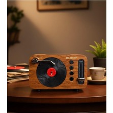 Yms M-1011 Nostaljik Radyo Görünümlü Bluetooth,hafıza Kartı,usb Bellek,aux ve Radyo Destekli Hoparlör