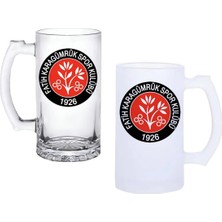 Ghostbastır Design Fatih Karagümrük Spor Kulplu Bira Bardağı Buzlu Veya Şeffaf Seçenekli 066