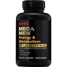 Gnc Mega Men Energy & Metabolism Multivitamin 180 Tablet - Skt 06 / 2026