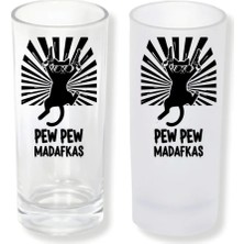 Ghostbastır Design Kedili Buzlu / Buzsuz Seçenekli Rakı Bardağı – 1 Adet Şık Sunum Bardağı 0139