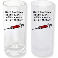 Ghostbastır Design Komik Sözlü Buzlu / Buzsuz Seçenekli Rakı Bardağı – 1 Adet Şık Sunum Bardağı 0182