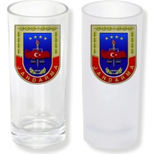 Ghostbastır Design Jandarma Kuvvetleri Buzlu / Buzsuz Seçenekli Rakı Bardağı – 1 Adet Şık Sunum Bardağı 0165