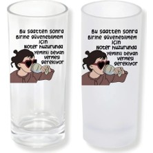 Ghostbastır Design Güven Sözlü Buzlu / Buzsuz Seçenekli Rakı Bardağı – 1 Adet Şık Sunum Bardağı 0197
