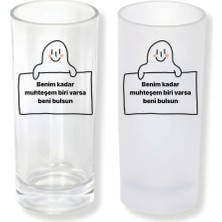 Ghostbastır Design Muhteşem Biri Buzlu / Buzsuz Seçenekli Rakı Bardağı – 1 Adet Şık Sunum Bardağı 0128