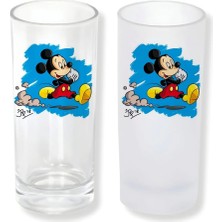 Ghostbastır Design Mickey Mouse Buzlu / Buzsuz Seçenekli Rakı Bardağı – 1 Adet Şık Sunum Bardağı 087