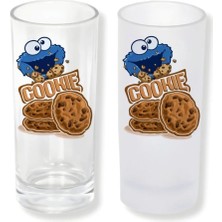 Ghostbastır Design Kurabiye Canavarı Buzlu / Buzsuz Seçenekli Rakı Bardağı – 1 Adet Şık Sunum Bardağı 0140