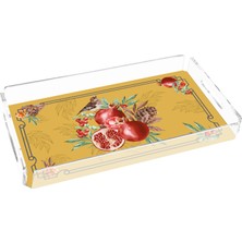 Rosivella Pomegranate Yellow 40X20 Pleksi Tepsi