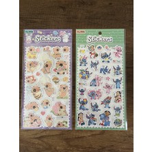 Gülümse Gel Capybara Kırtasiye Seti Stiç Kapibara 2'li Sticker Etiket