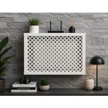 EyluX Shop Modern Dekoratif Duvara Asılabilir Sigorta ve Modem-Wifi Saklama Kutusu 30X40 cm Derinlik 10CM