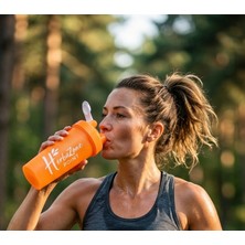 Herbazone Protein Shaker Turuncu - Sporcu & Antrenman, Sızdırmaz, Bpa-Free 600 ml