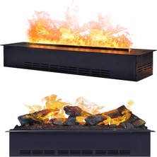 Flamesan Buharlı Şömine, 162 cm Elektrikli Şömine, Tv Ünitesi Şöminesi