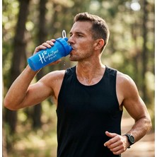 Herbazone Protein Shaker Mavi - Sporcu & Antrenman, Sızdırmaz, Bpa-Free 600 ml
