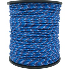 Mg Ropes Bileklik,outdoor ve Hobi Paracord Ip 4 mm No:64 Mavi Beyaz Desenli