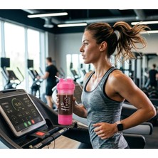 Herbazone Protein Smart Shaker Pembe - Sporcu & Antrenman, Sızdırmaz, Bpa-Free 550 ml