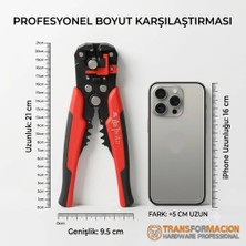 Transformacion Profesyonel Otomatik Kablo Sıyırma Ve Sıkma Pensesi - Çok Fonksiyonlu Yüksük Pabucu Sıkma, Kablo Kesici Hırdavat Aleti 722485