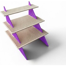 3D Tasarım 3 Katlı Ürün Sergileme Standı - Organizer