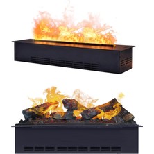 Flamesan Buharlı Şömine, 102 cm Elektrikli Şömine, Tv Ünitesi Şöminesi