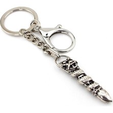 Solfera Koruyucu Ejder Amulet Güç Simgesi Antik Eskitme Metal Anahtarlık KY185