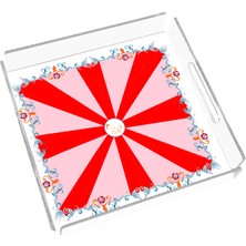 Rosivella Swan 24X24 Pleksi Tepsi