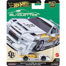 Hot Wheels Premium Diecast Model LB-ER34 Super Silhouette Nissan Skyline FPY86 Metal Gövde Detaylı Tasarım
