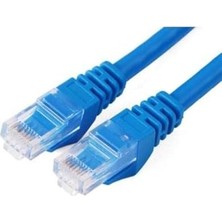Crazy Shops Cat 6 U/utp Lan Ethernet Kablosu, 1 Metre, Mavi, 11201