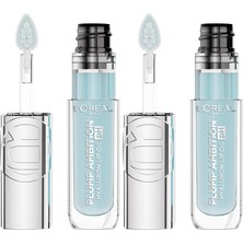 Crazy Shops L'oreal Cosmetics Plump Ambition Hyaluron Lip Oil Ph Dudak Parlatıcısı - 113 Icy Blue (2 Paketi)