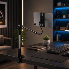 Velkar Esnek Uzun Kollu Tablet ve Telefon Tutucu Ayarlanabilir Masaüstü Stand 12.9”