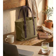 Mandosi Mumlu Kanvas Omuz Çantası - Mıknatıslı, Günlük Kullanım, Ekstra Cepli, Tote Bag - 7256