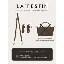 LA'FESTIN Ayarlanabilir Çanta Askısı Çanta Aksesuar  Xs-S  Ile Uyumlu Çanta Askısı   ( Terra Silver Uyumlu )