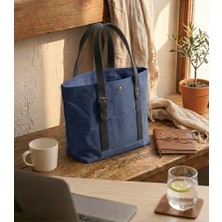 Mandosi Mumlu Kanvas Omuz Çantası - Mıknatıslı, Günlük Kullanım, Ekstra Cepli, Tote Bag - 7256
