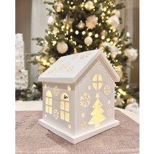 Crazy Shops Işıltılı Dekoratif Tealight Veya LED Tutucu Ev Modeli