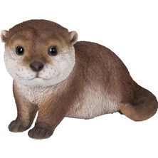 Crazy Shops Hi- Ltd 87991-A Otter Öne Eğilen Heykelcik, 18,8 cm Uzunluk