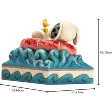 Crazy Shops Peanuts By Jim Shore Snoopy And In Floatie Heykelcik, 10 Cm, Çok Renkli