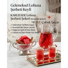 Karlızade Lohusa Şerbeti Şekeri (Kızamık Şekeri - Dökme) 300 G + Mutlu Baharat Çubuk Tarçın 30 G