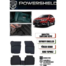 POWERSHIELD Suzuki S-Cross 2022 ve Sonrası Için Uyumlu Araca Özel Premium 5D Havuzlu Oto Paspas Takımı