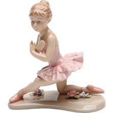 Crazy Shops Gifts Hediyeler 20863 Balerin Pink Diz Üstü Seramik Figür, 4 – 1/2