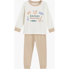 Luggi Baby Bisiklet Yaka Uzun Kollu Erkek Bebek Pijama Takımı