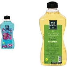 Crazy Shops Doğal Zeytinyağlı Sıvı Sabun Okyanus 1,5 L Pet Şişe (1 x 1500 Ml) Xeyüp Sabri Tuncer Doğal Zeytinyağlı Sıvı Sabun Çeşme Limonu 1,5 L Pet Şişe (1 x 1500 Ml)