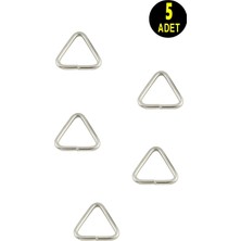 Usin 5 Adet 2 cm Çanta Sapı Kemer Dar Kolon Kumaş Boy Metal Üçgen Halkası Tokası Klipsi
