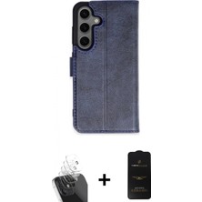 Marsilyan™- Galaxy S24 Plus Kılıf Siluet Işık Serisi - Siyah 6d Antistatik Mat Seramik Hayalet Nano Ekran Koruyucu + Kamera Lens Koruma Cam - Sf