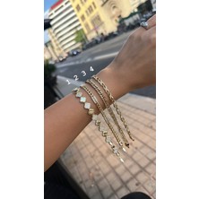 Shop Krutzo Xupıng Gold 14K Kuyum Işçiliği Çelik Zincir Bileklik