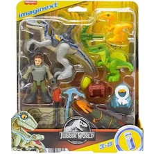 Imaginext ™ Jurassic World™ Dinozor Takibi Seti, 12 Parça Dinozor Oyuncakları HND46
