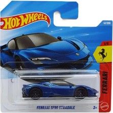 Hot Wheels Ferrari SF90 Stradale – Mavi Spor Araba Diecast Model 41/250