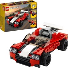 LEGO Starx Creator Spor Araba 31100 - Araba Seven Çocuklar Için Yaratıcı Oyuncak Yapım Seti (134 Par
